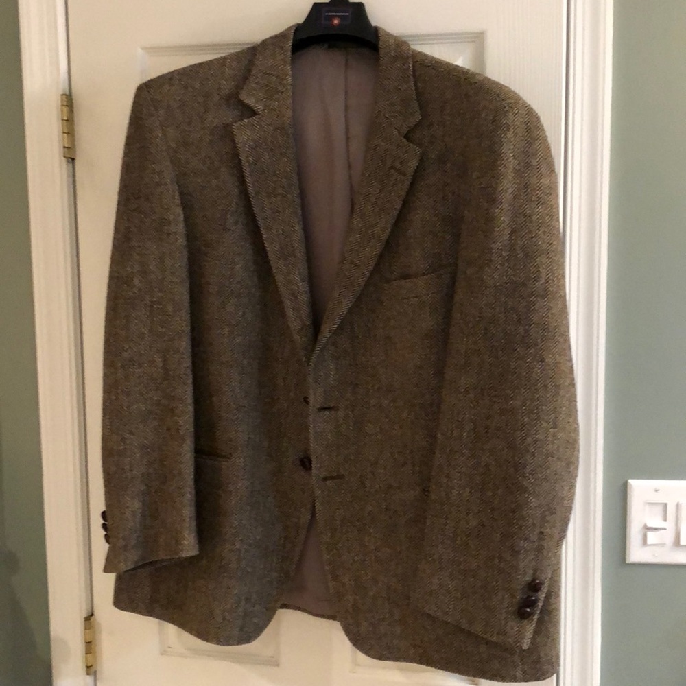 Harris tweed sport coat 46R